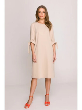 Dámske šaty S393 béžová - Stylove L