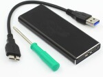 MicroStorage mSATA - USB 3.0, Čierna (MSACSC/USB3.0)