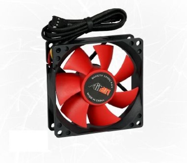 AIREN FAN RedWings80 TC ventilátor / tepelná regulácia otáčok / 80 x 80 x 25mm / 19dBA / červená (AIREN - FRW80TC)