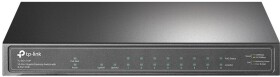 TP-Link TP-LINK 10 prievadų Gigabit PoE+ jungiklis 8 Gigabit PoE+ prievadai, 1 Gigabit RJ45 prievadai ir 1 Gigabit SFP lizdai 802.3at/af 63W PoE galia