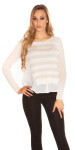 Sexy KouCla 2in1 sweater striped Einheitsgroesse