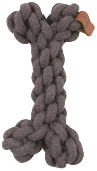 M-Pets Kosť Coto bavlnená šedá 19 cm / Preťahovadlo / Bavlna (354028)