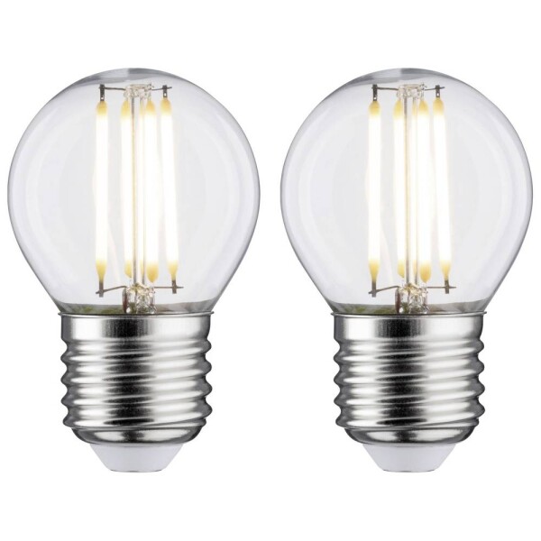 Paulmann 28640 LED En.trieda 2021 F (A - G) E27 5 W teplá biela (Ø x v) 45 mm x 72 mm 2 ks; 28640