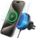 Spigen OneTap Pro 3 Cryomax Air Vent MagSafe držiak do auta s chladením čierna (ACP07082)