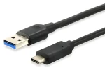 Equip čierny / Kábel / USB-A - USB-C / USB 3.2 Gen 1 / 5 Gbps / 1 m (12834107)