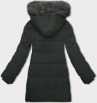 Dámska zimná bunda v army farbe s kapucňou J Style (16M9099-136) odstíny zelené S (36)