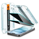 Spigen Glass TR EZ Fit HD Privacy 1 Pack ochranné sklo pre Apple iPhone 15 (AGL07121)