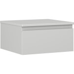 MEXEN/S - Orio kúpeľňová skrinka pod umývadlo 50 cm s doskou, 1 šuplík, sivá mat 91A10-05023-1-BFC62