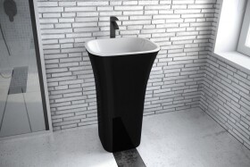 BESCO - Voľne stojace umývadlo ASSOS Black&amp;White KEASSVSBW