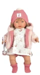 Llorens 42168 CARLA - realistická bábika so zvukmi a mäkkým látkovým telom - 42 cm