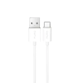 Puro TPE biela / Dátový kábel / USB-A - USB-C / 10 W / 2 m