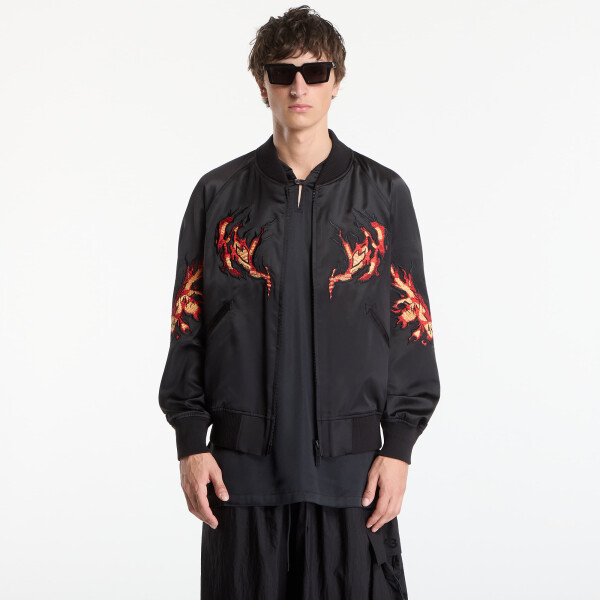Bunda Y-3 Embroidered Graphic Satin Souvenir Jacket UNISEX Black XL
