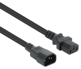 Manhattan C13 - C14 čierna / Napájací kábel / 1 m / 250 V / 10 A (352673)