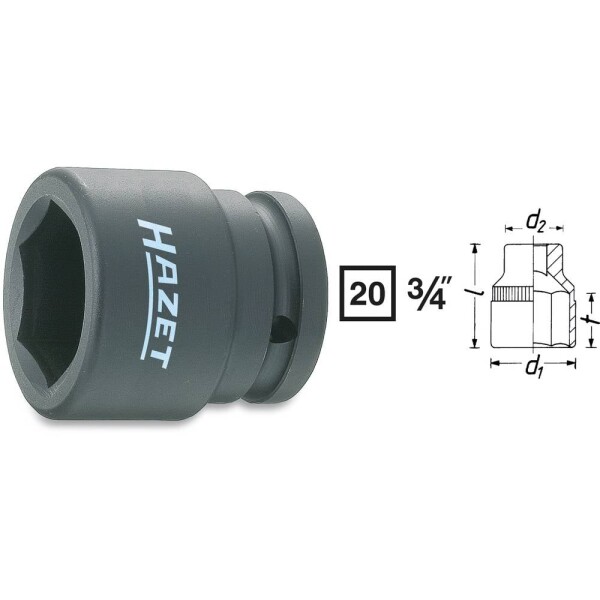 Hazet HAZET silový nástrčný kľúč 3/4 (20 mm) 1000S-19; 1000S-19