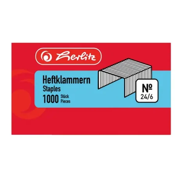 Herlitz Sponky do zošívačky / pozinkované / 1000 ks (8760514)