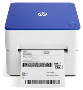 HP HPKE200 modro-biela / Tlačiareň štítkov / Priama tepelná tlač / 203x203 DPI / USB (HPKE200EU)