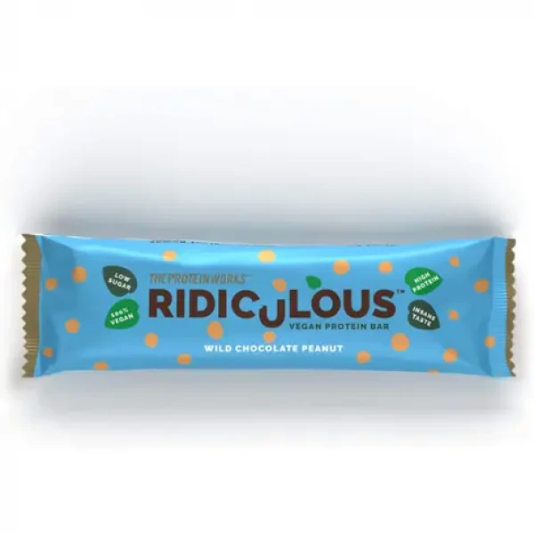Ridiculous Vegan Proteín Bar - The Protein Works (čokoláda arašidy, 47 g) (49204-2-47g-chocolatepeanut)