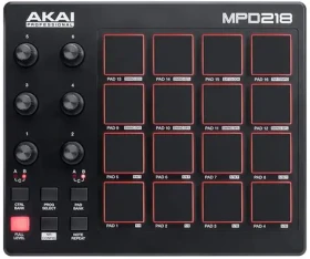 AKAI MPD 218 Pad kontrolér MIDI USB čierna / mixážny pult (MPD218)