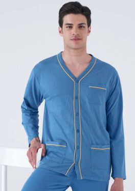 Pánske pyžamo Karelpiu KC8230 4XL Modrá