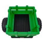 Mamido Detský elektrický traktor BLAST s prívesom 2x200W zelený