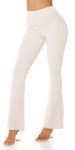 Sexy Koucla high-waist pants flared BEIGE M