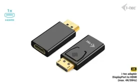 I-TEC Passive DisplayPort to HDMI Adapter / Redukcia / DisplayPort - HDMI / 4K 30Hz / DP++ (DP2HDMI4K30HZ)