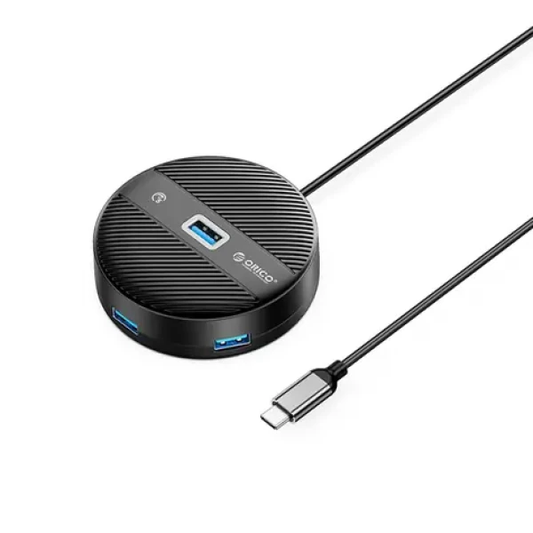 Orico YS1-C2 čierna / USB hub / 4 porty / 1x USB-A 3.0 / 3x USB-A 2.0 / kábel 0,3 m