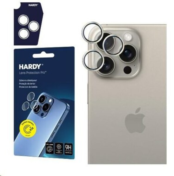 3mk HARDY Lens Protection Pre sklá na fotoaparát pre Apple iPhone 15 Pro Max Natural (5903108573382)