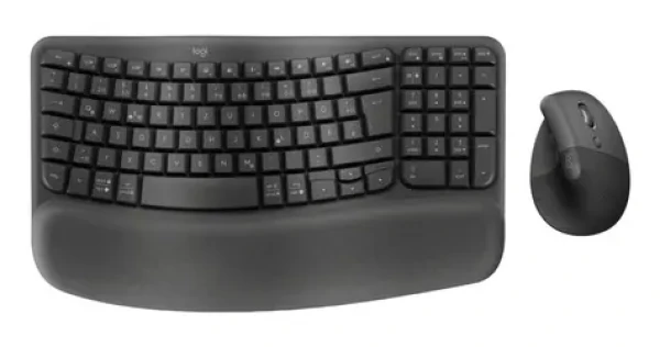 Logitech Wave Keys + Lift / Klávesnica s myšou / Bezdrôtová / Ergonomická (920-013631)