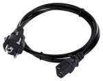 Savio CL-138 čierna / Napájací kábel / IEC C13 (M) - Type E (F) / 1,2 m (CL-89)