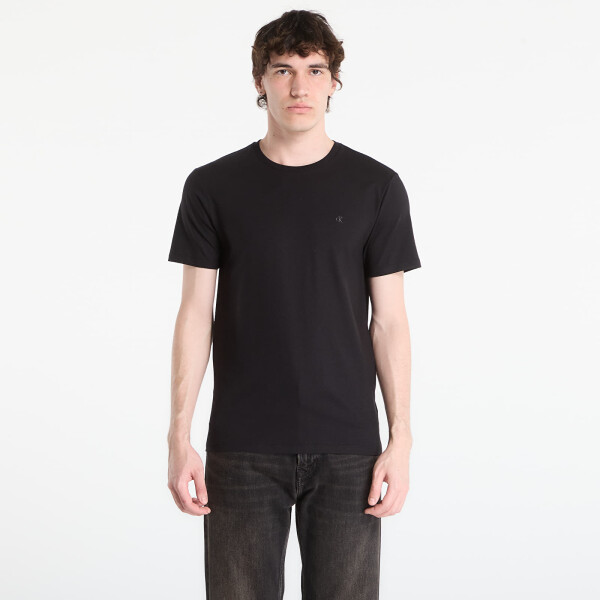 Tričko Calvin Klein Ss Slim Stretch Cotton Crewneck Tee Black S