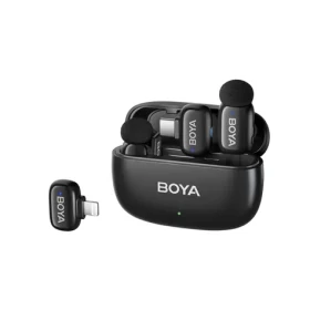 Boya mini 2-01 čierna / Klopový mikrofón / Bezdrôtový / 2.4 GHz / USB-C