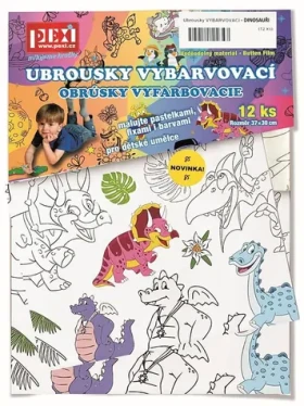 Pexi Vyfarbovacie obrúsky - Dinosaury