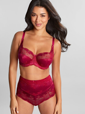 Panache Clara High Waist Brief orchid/red 7254 36