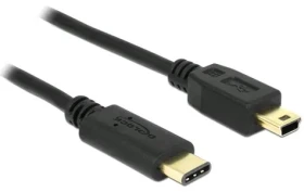 Delock Kábel USB Type-C™ 2.0 samec gt; USB 2.0 typ Mini-B samec 0.5 m čierna (83335-D)