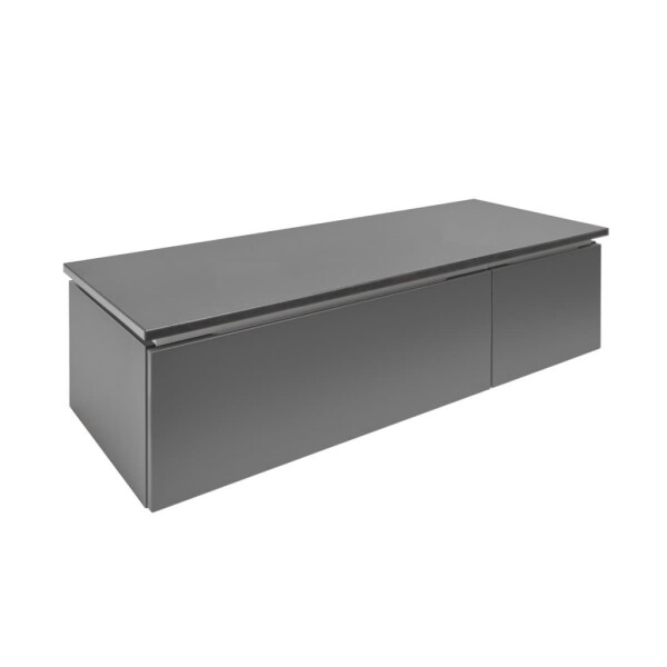 Kúpeľňová skrinka s krycou doskou SAT Feel 120x30x46 cm antracit mat SATFEEL2120ANTD SATFEEL2120ANTD