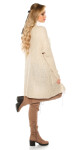 Trendy chunky knit cardigan Einheitsgroesse