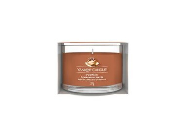 Yankee Candle Pumpkin Cinnamon Swirl votívna sviečka plnená v skle 37g / doba horenia: až 10h (5038581162485)