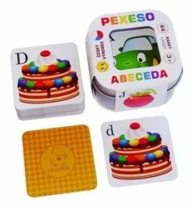 Pexeso Abeceda v plechovej krabičke