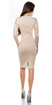 Elegant KouCla midi pencil dress with lace SAFIR 12