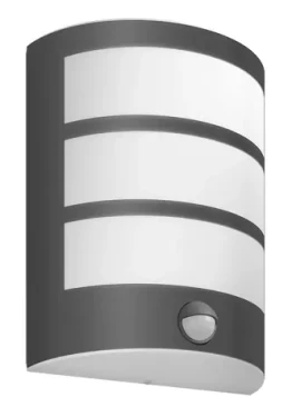 Philips Python IR 6W antracitová / LED vonkajšie nástenné svietidlo s pohybovým čidlom / 500lm / 4000K / IP44 (SKL000396637)