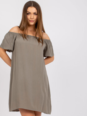 Dámske šaty-D73761M30145G-khaki XS