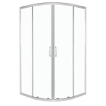 KERRA - Sprchovací kút bez vaničky Aruba GL 80, chróm 5907548124715