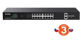 Tenda TEG1120P-16-150W / Switch / 16x Gigabit PoE+ / 2x SFP / Rack / 135 W (75011997)