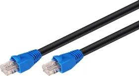 Goobay 94395 čierna / Vonkajší patchkábel / U/UTP / kat. 6 / CCA / 50 m (94395)