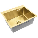 REA REA - Oceľový drez Leo 50 BRUSH GOLD ZLE-06004