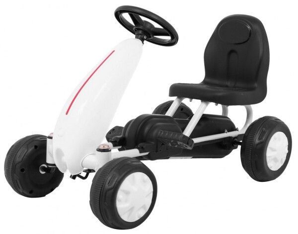 Mamido Detská šliapací motokára biela