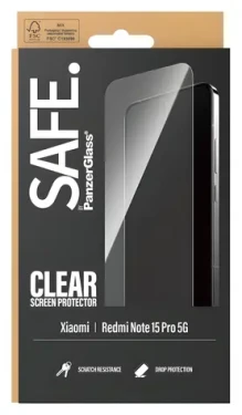 PanzerGlass SAFE UWF čierna / Tvrdené sklo / pre XIAOMI Redmi Note 15 Pre 5G / Plne nalepovacie