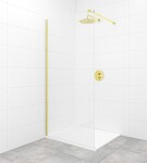 Sprchová zástena Walk-in 110 cm SAT vo farbe profilu zlatá lesk SATBWI110PRZ SATBWI110PRZ