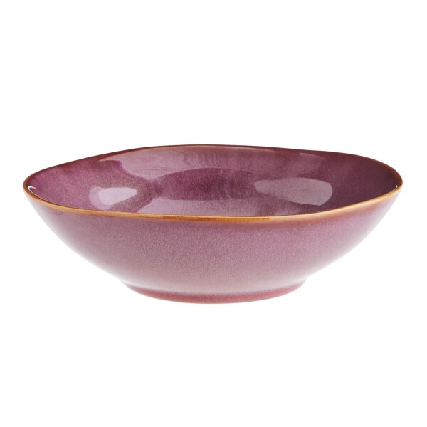 MADAM STOLTZ Kameninová miska Plum Reactive Glaze Large